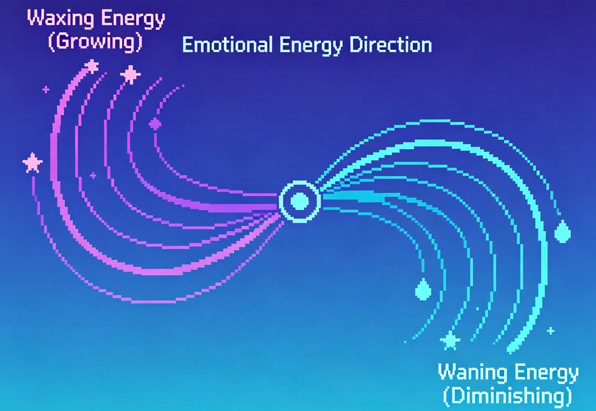 Growing versus waning moon phase energy directions in lunar compatibility analysis